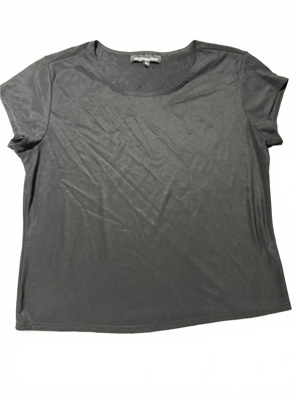 Briggs New York Black Short Sleeve Top XL